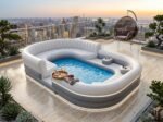Canapé-transat gonflable pour piscine ou lac – 6 x 4 x 1,2 m – Image 6