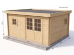 Studio de jardin Nantua 20m² bois Douglas 55mm – Image 5