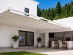 Pergola Toile Rétractable S-Luxe Sauleda Technical Étanche Suspendue (Bras de Supports) Électrique (Télécommande) Sur Mesure À Chaque Poteau (Recomm