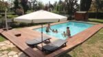 Piscine bois rectangulaire Lenny avec plage et escalier – Image 3