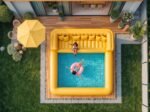 Canapé gonflable modulable pour piscine – Forme personnalisable – Idéal pour la détente en extérieur – Image 3
