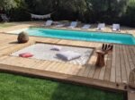 Piscine bois rectangulaire Lenny avec plage et escalier – Image 8
