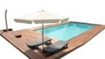 Piscine bois rectangulaire Lenny avec plage et escalier – Image 9
