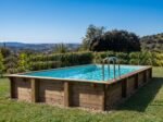 Habitat & Jardin Piscine bois en kit rectangle " Tampa 145 " - 7.20 x 4.20 x 1.44 m