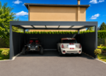 Carport Aluminium Autoporté Toit Plat H3 Panneaux Sandwich Isolant 32mm Abri Voiture & Camping Car Sur Mesure À Chaque Poteau (Recommandé), Canon PVC – Image 5
