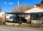 Carport Aluminium Autoporté Toit Plat H3 Panneaux Sandwich Isolant 32mm Abri Voiture & Camping Car Sur Mesure À Chaque Poteau (Recommandé), Canon PVC – Image 10