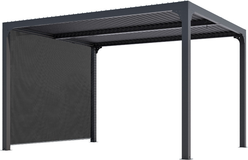 download (100) Pergola bioclimatique Habrita PER36R30RBIW en aluminium 10,80m2 toit écru ouverture manuel – Image 1
