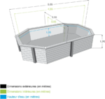 Ubbink Piscine bois Olympia 5,00 x 3,50 x – Image 6