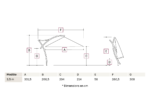 Pininfarina Parasol luxe déporté 3 x 3 m gris – Image 8