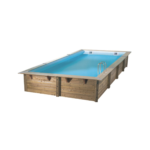 Ubbink Piscine bois Linéa 650 x 350 x H 140 cm