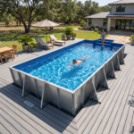 Piscine rectangulaire de la gamme Hydrosphere avec angles arrondis (rayon de 6 po) : Grand modèle (18 pi x 36 pi) – Image 2