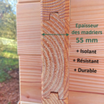 Studio de jardin Nantua 20m² bois Douglas 55mm – Image 8