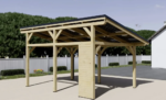 Carport solaire en bois 16 m² – Image 4
