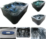 Spa extérieur Marbella Édition Noire 6-7 personnes | 25 jets de massage inox | Balboa & LX | 190 × 190 cm – Image 14