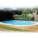 Piscine enterrée ovale 8.00mx4.00m hauteur 1.50m