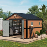 Abri de jardin extérieur de grande taille avec fenêtres verrouillables – idéal pour le jardin, la cour, la terrasse ou comme poulailler. – Image 9