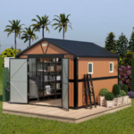 Abri de jardin extérieur de grande taille avec fenêtres verrouillables – idéal pour le jardin, la cour, la terrasse ou comme poulailler. – Image 8