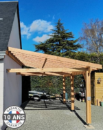 CPBF Abri Une Pente Adossé Bois DOUGLAS Français - – Image 2