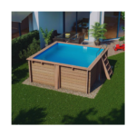 GRE Piscine bois Carra 3,05 x 3,05 x 1,19 m – Image 2