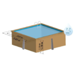 GRE Piscine bois Carra 3,05 x 3,05 x 1,19 m – Image 8