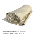 Piscine en kit polystyrène, 4 x 3 x 1,5m, échelle - kit de base â Couleur du liner: Beige/Sable | Épaisseur du liner: 0,90 mm – Image 3