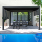 Pergola bioclimatique adossée 3x4m Stores – Image 3