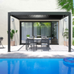 Pergola bioclimatique adossée 3x4m Stores – Image 2