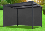 Pergola bioclimatique Habrita PER36R30RBIW en aluminium 10,80m2 toit écru ouverture manuel – Image 3