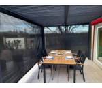 Pergola bioclimatique Habrita PER36R30RBIW en aluminium 10,80m2 toit écru ouverture manuel – Image 6
