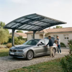 Canopia Carport Arizona Wave 4,95 x 2,89 m Gris – Image 9