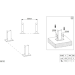 X-metal Carport autoportant aluminium 15m² polycarbonate gris anthracite 300x500cm – Image 7