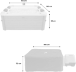 Mspa Spa rigide 6 places hydromassages. 4 coussins avec housse de protection. OSLO AMBER – Image 13