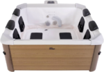 Mspa Spa rigide 6 places hydromassages. 4 coussins avec housse de protection. OSLO AMBER – Image 9