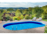 Piscine en acier enterrée et semi-enterrée ovale Ibiza paroi 0,6 mm avec liner – Image 6