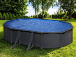 Gre Piscine acier gris anthracite Louko ovale 6,34 x 3,99 x 1,22 m – Image 2