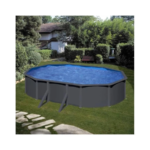 Gre Piscine acier gris anthracite Louko ovale 6,34 x 3,99 x 1,22 m – Image 10