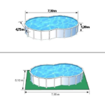 GRE Piscine acier Varadero - 520 x 350 x H 122 cm – Image 7
