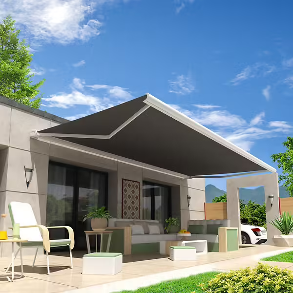 download - 2026-07-16T101932.724 Intersun Store banne coffre HEVOA - 6,00x3,50 M (Motorisé Secours à Télécommande + LED - Blanc satiné RAL9010 - Gris foncé 250g/m²) INTERSUN INTERSUN – Image 1