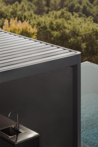 Pergola bioclimatique autoportante NATERIAL Clima alu gris anthracite – Image 15