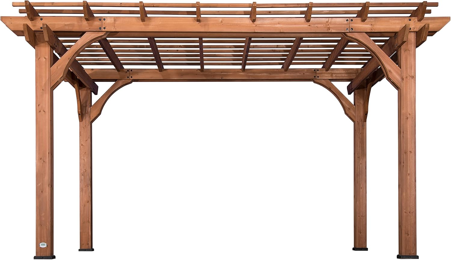 download - 2026-07-16T112135.198 Backyard Discovery Pergola En Bois 305 X 426 cm Abri de Terrasse Autoportant Pour Le Jardin – Image 1