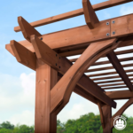 Backyard Discovery Pergola En Bois 305 X 426 cm Abri de Terrasse Autoportant Pour Le Jardin – Image 5