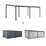 Hespéride Pergola Avila Graphite - 6 x 3,5 m - Aluminium traité époxy – Image 4