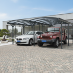 Carport double en aluminium polycarbonate 6mm X-METAL