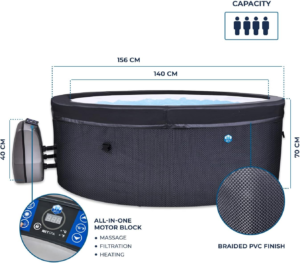 Netspa Spa semi-rigide Vita 4 places – Image 3