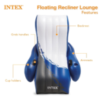 Piscine rectangulaire Intex Ultra XTR (24 x 12 x 4,3 pieds), lot de 2 flotteurs et glacière – Image 6