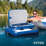 Piscine rectangulaire Intex Ultra XTR (24 x 12 x 4,3 pieds), lot de 2 flotteurs et glacière – Image 5