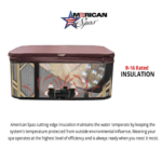 Spa American Spas Premium en acrylique pour 7 personnes avec banquette, 40 jets, ozonateur et réchauffeur de 5,5 kW – Image 9