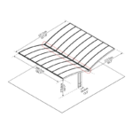 Palram Carport Arizona double Breeze – Image 13