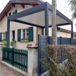 Pergola Bioclimatique Aluminium H2 Adossée Lames Orientables Parallèles Électrique (Moteur Vérin Télécommande) Sur Mesure À Chaque Poteau (Recommandé – Image 5