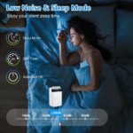 Climatiseur portable 14 000 BTU, unité de refroidissement 3-en-1 sur pied avec ventilateur et déshumidificateur, télécommande et mode nuit. – Image 7